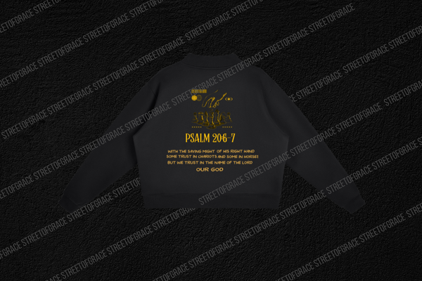 STREETOFGRACE - “PSALM 20:6-7”Essential Fleece Crew Sweatshirt