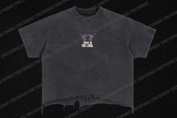 STREETOFGRACE - “Trust in the Lord” Vintage Wash Distressed T-Shirt