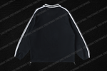 STREETOFGRACE - “CHRIST IS KING” Striped Lapel Collar Sweatshirt